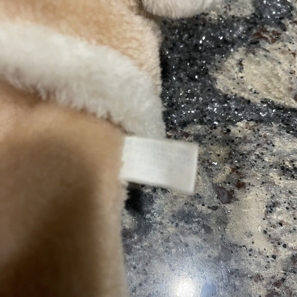 1983 Interpur Plush Toy Brown PUPPY DOG Striped Red Shirt Jacket - Picture 6 of 8